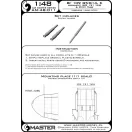 Master Model Bf 109 G5 - G14, K armament set (MG 131 tips) & Pitot Tube