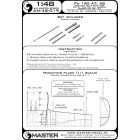 Master Model Fw 190 A7, A8 armament set (MG 131 barrel tips, MG 151 barrels, MG 151 fairings) & Pitot Tube
