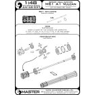 Master Model M61 A1 Vulcan - Six-barrelled rotary 20mm cannon - turned barrels with etched barrel clamps