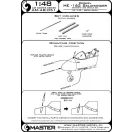 Master Model He-162 Salamander - armament and detail set (MG 151 barrel tips, nose gear indicator and Pitot Tube)