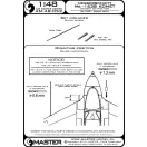 Master Model Me-163A Komet - armament set (MG 151 barrel tips) & Pitot Tube