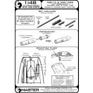 Master Model MiG-15 & MiG-15bis - gun barrels set, antenna base & Pitot Tube