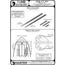 Master Model MiG-17PF (Fresco D) - 23mm gun barrels set & Pitot Tubes