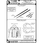 Master Model MiG-17PF (Fresco D) - 23mm gun barrels set & Pitot Tubes