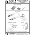 Master Model De Havilland Mosquito NF Mk.II / FB Mk.VI - Pitot tube & armament set (Browning .303 barrels and Hispano 20mm barrel tips)