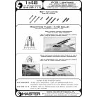 Master Model P-38 Lightning - early armament (.50 cal Brownings with drilled cooling jackets & early and late 20mm cannon tips)