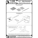 Master Model A-1 Skyraider - 20mm cannon barrels and Pitot Tube