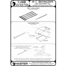 Master Model A-1 Skyraider - 20mm cannon barrels with flash hiders and Pitot Tube