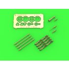 Master Model PZL P.11c - details set - wz. 33 machine gun barrels, gunsight and Venturi Tube (Arma Hobby)