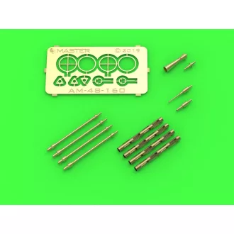   Master Model PZL P.11c - details set - wz. 33 machine gun barrels, gunsight and Venturi Tube (Arma Hobby)