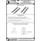 Master Model Bf 109 E3 - E9, T armament set (MG 17 tips, MG FF barrels)
