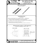 Master Model Bf 109 F, G1 - G4 armament set (MG 17 tips) & Pitot Tube