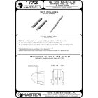 Master Model Bf 109 G5 - G14, K armament set (MG 131 tips) & Pitot Tube