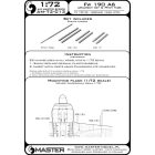 Master Model Fw 190 A6 armament set (MG 17, MG 151 barrel tips) & Pitot Tube