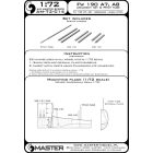 Master Model Fw 190 A7, A8 armament set (MG 131, MG 151 barrel tips) & Pitot Tube