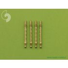 Master Model British Mk 2 Browning .303 caliber (7,7mm) with flash hider (4pcs)