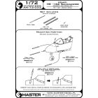 Master Model He-162 Salamander - armament and detail set (MG 151 barrel tips, nose gear indicator and Pitot Tube)