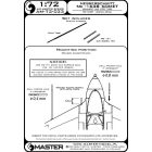 Master Model Me-163A Komet - armament set (MG 151 barrel tips) & Pitot Tube