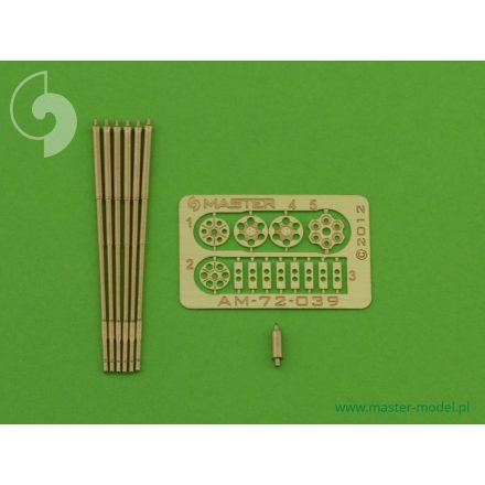 Master Model M61 A1 Vulcan - Six-barrelled rotary 20mm cannon - turned barrels with etched barrel clamps