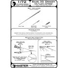 Master Model SAAB 35 Draken (mid and late versions) - Pitot Tubes & Angle Of Attack probe