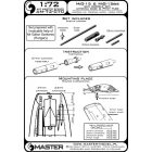 Master Model MiG-15 & MiG-15bis - gun barrels set, antenna base & Pitot Tube