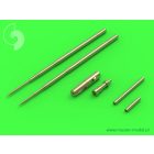 Master Model MiG-17A/P/F (Fresco A, B, C) - 37mm and 23mm gun barrels set & Pitot Tubes