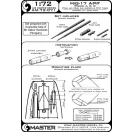 Master Model MiG-17A/P/F (Fresco A, B, C) - 37mm and 23mm gun barrels set & Pitot Tubes