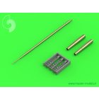 Master Model MiG-19S (Farmer C) - gun barrels set, & Pitot Tube