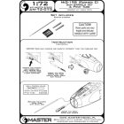 Master Model MiG-19S (Farmer C) - gun barrels set, & Pitot Tube