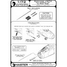 Master Model Shenyang J-6/F-6 - gun barrels set, & Pitot Tube