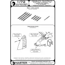 Master Model De Havilland Mosquito NF Mk.II / FB Mk.VI - Pitot tube & armament set (Browning .303 barrels and Hispano 20mm barrel tips)