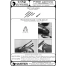 Master Model P-38M Lightning - .50 cal Brownings and 20mm cannon tips with flash hiders