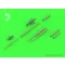 Master Model Su-17, Su-20, Su-22 (Fitter) - Pitot Tubes (optional parts for all versions) and 30mm gun barrels