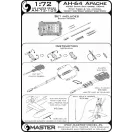 Master Model AH-64 Apache - M230 Chain Gun barrel (30mm), Pitot tubes and tail antenna (resin, PE and turned parts)