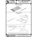 Master Model A-1 Skyraider - 20mm cannon barrels with flash hiders and Pitot Tube