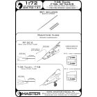 Master Model Northrop T-38 Talon / F-5B / RF-5A, F-5E, F-5S - Pitot Tube and 20mm gun barrels