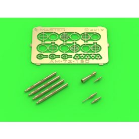   Master Model PZL P.11A/P.11B/P.11C - details set - wz. 33 machine gun barrels, gunsight and Venturi Tube (Army Hobby, IBG)