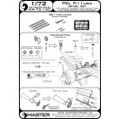 Master Model PZL P.11A/P.11B/P.11C - details set - wz. 33 machine gun barrels, gunsight and Venturi Tube (Army Hobby, IBG)
