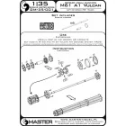 Master Model M61 A1 Vulcan - Six-barrelled rotary 20mm cannon - turned barrels with etched barrel clamps