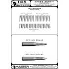 Master Model ZU-23-2 "Sergey" ammunition - shells (20pcs) and two types of rounds (10pcs of each type)