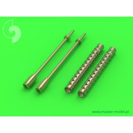 Master Model Browning M1919 .30 cal machine gun barrels - two piece muzzle (conical shape) (2pcs)