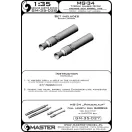 Master Model MG-34 - German machine gun barrel tips (turret mount) (2pcs)