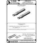 Master Model MG-34 - German machine gun barrel tips (turret mount) (2pcs)