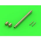 Master Model British QF 6-pdr (57mm) - version Mk.III L/43 (short) + Besa MG tips - for Crusader Mk.III, Churchill Mk.III/IV, Valentine Mk.VIII/IX (Hasegawa, IBG)