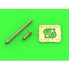 Master Model Polish light tank 7TP - 37mm Bofors wz.36 gun barrel and signal horn (First to Fight, Mirage Hobby)