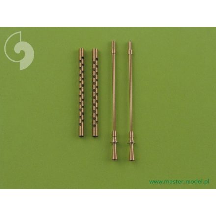 Master Model Browning M2 aircraft .50 caliber (12.7mm) barrels with flash hiders (2pcs)