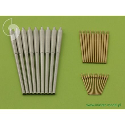 Master Model R.N. Roma armament - 381mm (9pcs), 152mm (12pcs), 90mm (12pcs) barrels