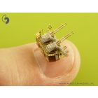Master Model USN 40 mm/56 Bofors quadruple mount ver.2 / with Mk-51 director - (resin, PE and turned parts) - (6pcs)