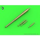 Master Model HMS Ark Royal armament barrels - 4.5in (16pcs), 40mm POM-POM (48pcs), Vickers .50cal (32pcs)