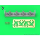 Master Model French Twin Mount 37mm/50 (1.46in) Model 1933 - (resin, PE and turned parts) - (4pcs)  (Hobby Boss)